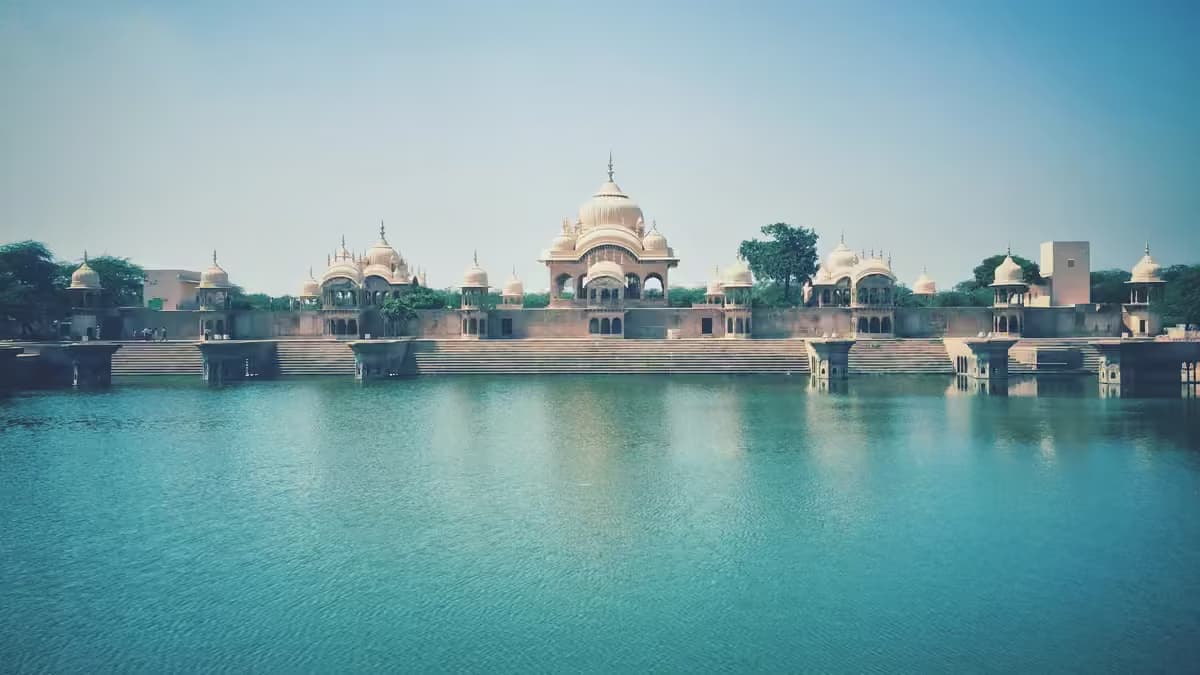 84 Kos Braj Parikrama Path & Border Shrines in Govardhan, Mathura Braj Bhoomi - Real Darshan Photograph