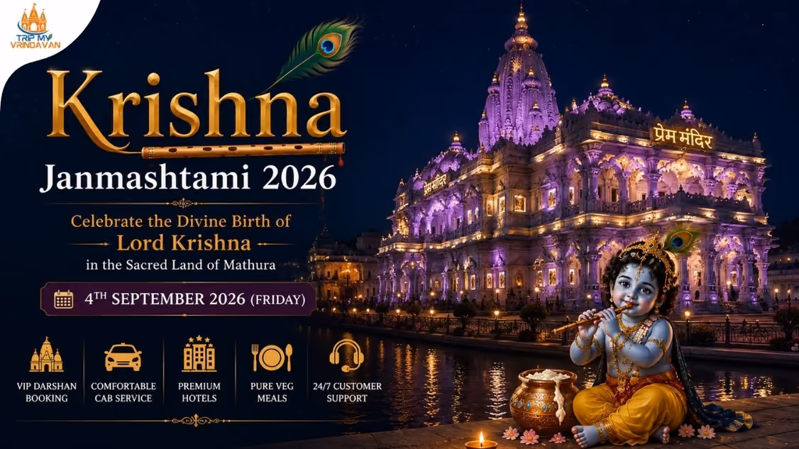 Shri Krishna Janmashtami 2026 Date, Mathura Vrindavan Temple Timings, VIP Darshan & Complete Festival Guide