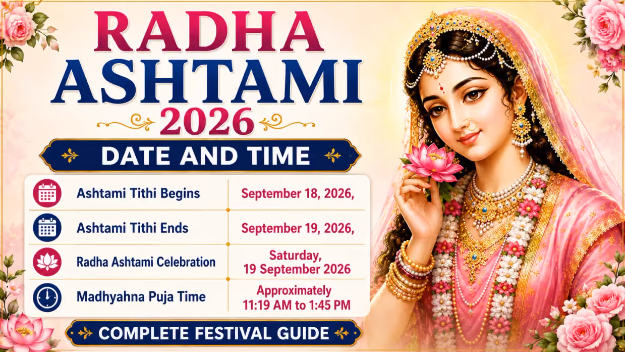 Radha Ashtami 2026 Date and Time: Complete Festival Guide