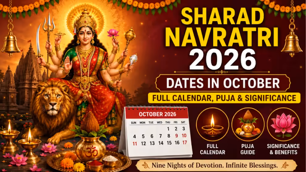 Sharad Navratri 2026 Dates in October: Full Calendar, Puja & Significance