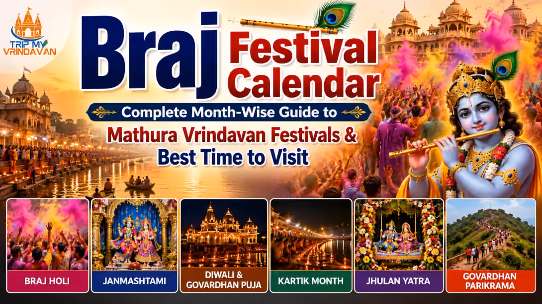 Braj Festival Calendar - Complete Month-Wise Guide to Mathura Vrindavan Festivals & Best Time to Visit