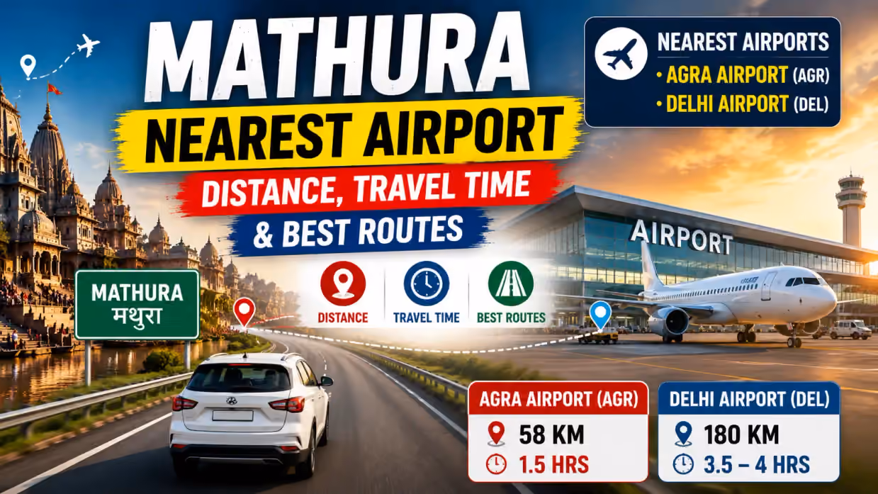 Mathura Nearest Airport - Distance Travel Time & Best Routes