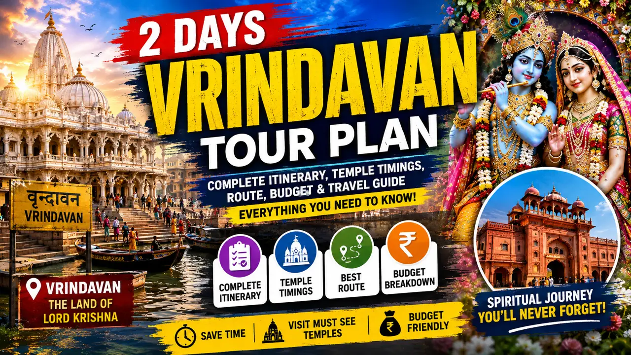 2 Days Vrindavan Tour Plan
