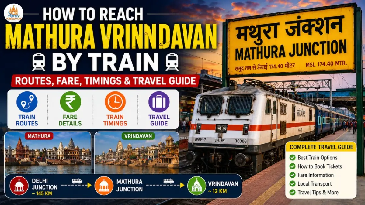 Mathura Vrindavan by train