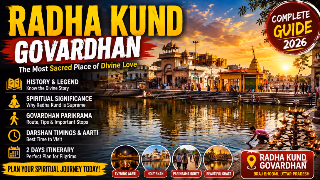 Radha Kund Govardhan - History, Spiritual Significance, Govardhan Parikrama & 2 Days Itinerary Guide