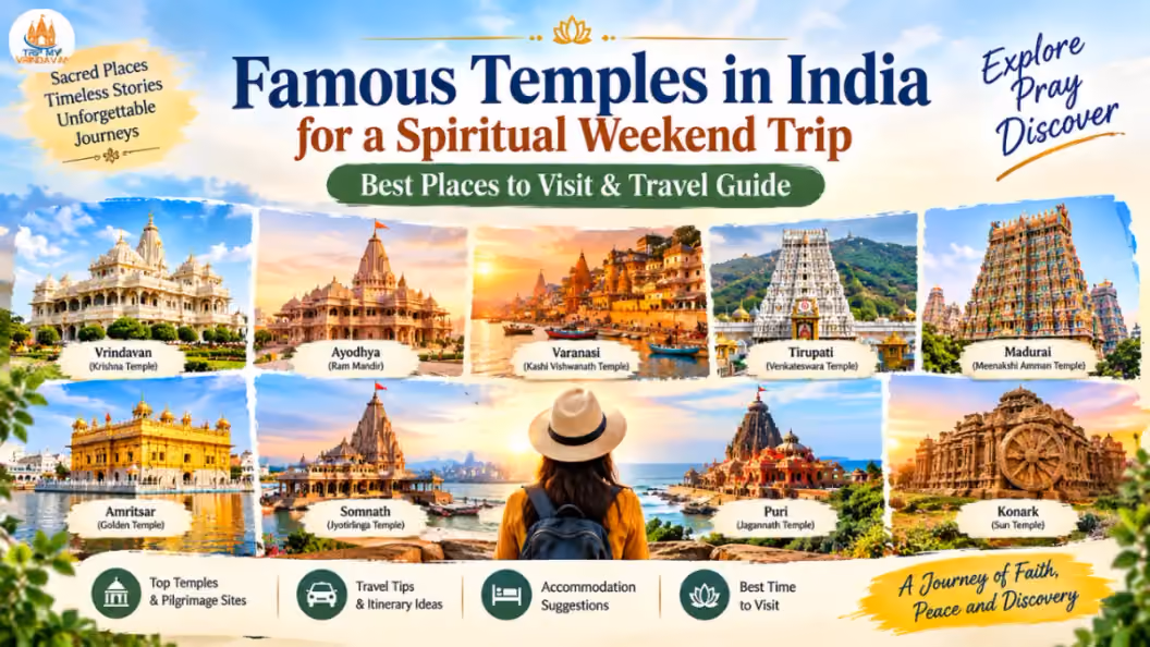 Famous Temples in India for a Spiritual Weekend Trip: Best Places to Visit & Travel Guide